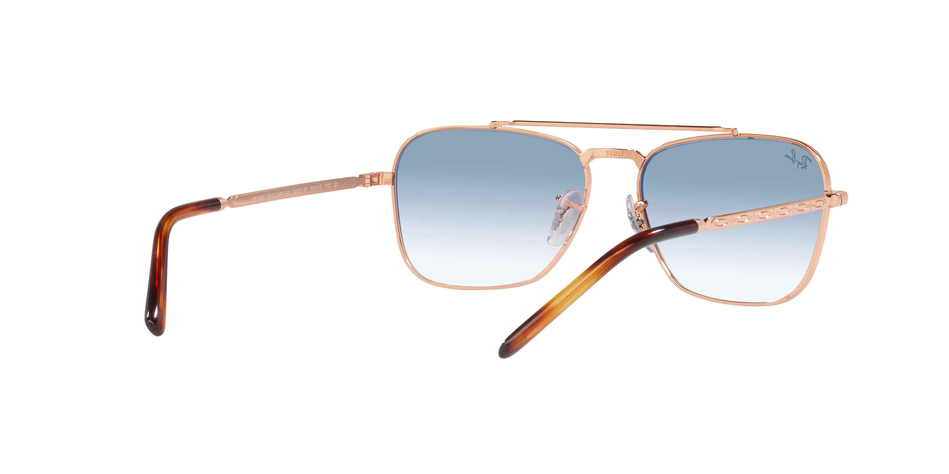 RAY BAN NEW CARAVAN -ROSE GOLD