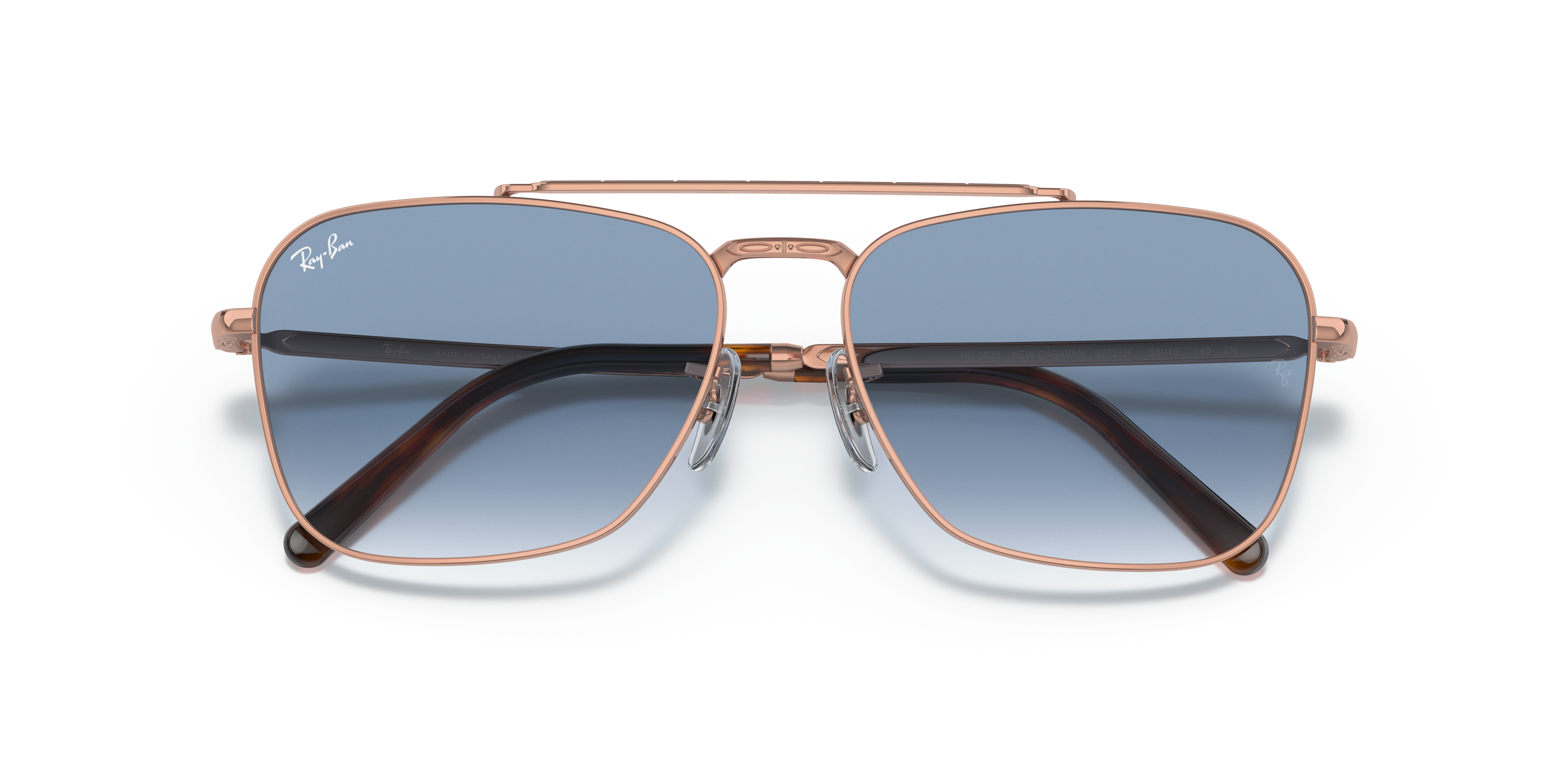 RAY BAN NEW CARAVAN -ROSE GOLD