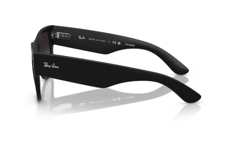 RAYBAN MEGA WAYFERER LITEFORCE MATT BLACK POLARIZED